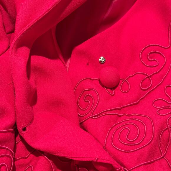 Vintage Blazer Y2K Coquette 90s Soft Corporate Retro Romantic Minimalist Pink 16 - Picture 5 of 6